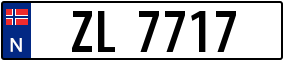 Trailer License Plate